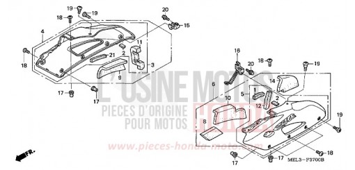 CARENA CENTRALE (CBR1000RR4/5) CBR1000RR4 di 2004